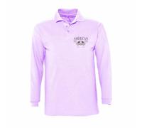 AMERICAN COLLEGE USA Polos Shirt Lilas Mixte Enfant Garçon Fille Taille 12 Ans Modèle Ac8 100% Coton
