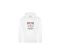 American College USA Sweat Shirt Sweater Pulls et Gilets Capuche Sport Imprimé Chaud Vêtements Unisexe Enfants Garçon Fille Modèle ACSW232 Blanc Taille 10 Ans