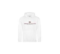 AMERICAN COLLEGE USA Sweat Shirt Sweater Pulls et Gilets Capuche Sport Imprimé Chaud Vêtements Unisexe Enfants Garçon Fille Modèle ACSW235 Blanc Taille 12 Ans