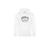 AMERICAN COLLEGE USA Sweat Shirt Sweater Pulls et Gilets Capuche Sport Imprimé Chaud Vêtements Unisexe Enfants Garçon Fille Modèle ACSW233 Blanc Taille 8 Ans