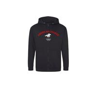 AMERICAN COLLEGE USA Sweat Zip Capuche Unisexe GARÇONS ET Filles Sweatshirt, Noir, 12 Ans Mixte Enfant