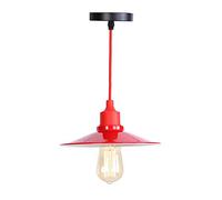 American Country Decoration Chandelier Hotel Restaurant Nordic Postmodern Minimalist Bedroom Living Room Single Head Red Light Simple E27 Lamp Holder Modern Chandeliers (A)