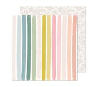 American Crafts Gingham Garden Double-Sided Cardstock 12"X12"-In The Shade