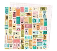 American Crafts Vicki Boutin Where To Next Double-Sided Cardstock 12"X12"-One Way Ticket