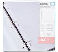 American CraftsLot de 100 pochettes de protection en matière synthétique 32,5 x 34,5 x 3,5 cm transparent 660025