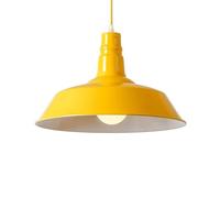 American Creative Pendant Lights - Retro Nostalgic Chandelier Lampshade, Industrial Style Bar Ceiling Lighting Fixture, Restaurant Decorative Fixture(Yellow,26cm)