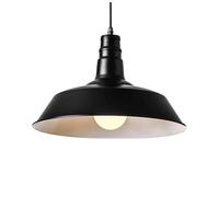 American Creative Pendant Lights - Retro Nostalgic Chandelier Lampshade, Industrial Style Bar Ceiling Lighting Fixture, Restaurant Decorative Fixture(Black,36cm)