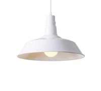 American Creative Pendant Lights - Retro Nostalgic Chandelier Lampshade, Industrial Style Bar Ceiling Lighting Fixture, Restaurant Decorative Fixture(White,36cm)