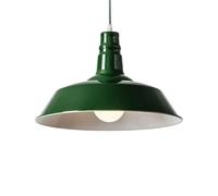 American Creative Pendant Lights - Retro Nostalgic Chandelier Lampshade, Industrial Style Bar Ceiling Lighting Fixture, Restaurant Decorative Fixture(Green,26cm)