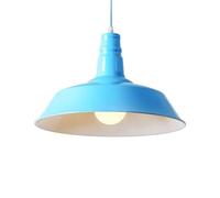 American Creative Pendant Lights - Retro Nostalgic Chandelier Lampshade, Industrial Style Bar Ceiling Lighting Fixture, Restaurant Decorative Fixture(Blue,26cm)