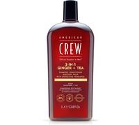 American Crew 3 in 1 Ginger + Tea 3 en 1 : shampoing, après-shampoing et gel douche pour homme 1000 ml