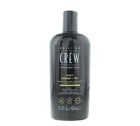 American Crew 3 in 1 Ginger + Tea 3 en 1 : shampoing, après-shampoing et gel douche pour homme 450 ml
