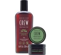 American Crew Cheveux, corps & visage Tea Tree Holiday Duo SetCoffret cadeau 1x 3-in-1 Tea Tree Shampoo, Conditioner et Body Wash 250 ml + 1x Forming Cream 50 g 1 Stk.