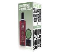 American Crew Cheveux, corps & visage Tea Tree Holiday Duo SetCoffret cadeau 1x 3-in-1 Tea Tree Shampoo, Conditioner et Body Wash 250 ml + 1x Forming Cream 50 g 1 Stk.