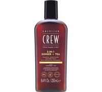 American Crew 3 in 1 Ginger + Tea 3 en 1 : shampoing, après-shampoing et gel douche pour homme 450 ml