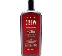 American Crew Shampooing, après‑shampoing et gel douche 3‑en‑1 Tea Tree – 1000 ml