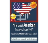 American Cross Word Search Puzzle: Cross Word Search With Easy To Read Print About USA,America, American Culture, And More | 6X9 Inches,120 pages ... For Vacations,Holiday and Break Times