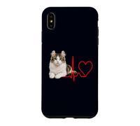 American Curl Cat Heartbeat pour Les propriétaires d'animaux Coque pour iPhone XS Max