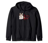 American Curl Cat Heartbeat pour Les propriétaires d'animaux Sweat à Capuche