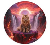 American Curl, Puzzle Inspirant Circulaire 1000 Pièces AvecPet Chat, Destiné À Ceux en Quête De Beauté Et De Calme 1000pcs (67.5x67.5cm)