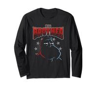 American Dad Big Brother is Watching Stan Silhouette Cartoon Manche Longue