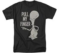 American Dad Roger Pull My Finger Adult Shirt Men Black Tshirt Summer Fashion Male Tee-Shirt Cotton Tops sbz5384