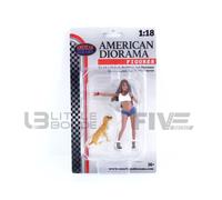 AMERICAN DIORAMA 1/18 18705 Figurines Diorama Figure Series - 707 Hitch & Dog Figure Set diecast modelcar
