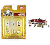 American Diorama 76485 Lot de 6 pièces avec 4 figurines et 2 accessoires pour modèles à l'échelle 1/64