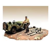 AMERICAN DIORAMA - Fig Mechanic Crew 4x4 Offroad Camel Trophy III - 1/18