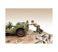 AMERICAN DIORAMA - Fig Mechanic Crew 4x4 Offroad Camel Trophy V - 1/18