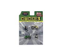 American Diorama Motomania AD-76499 Jeu de figurines en métal 7,6 cm 1:64 (2 figurines + 2 motos)
