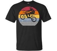 American Dirt Bike Motorcycle Black Mens T-Shirt Gift Funny Tee Shirt Manches Courtes(XX-Large)