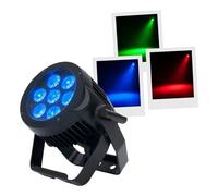 American DJ 7P HEX IP - Par LED IP65 - 7 LEDs RGBAW+UV de 12W - Etanche