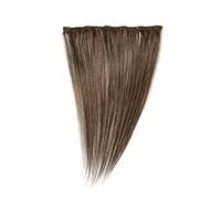 American Dream - A1/QFC12/18/6 - 100 % Cheveux Naturels - Barrette Unique Extensions à Clipper - Couleur 6 - Brun Foncé Cendré - 46 cm
