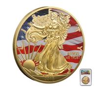 American Eagle 2015 Proof Keepsake - Vibrant Dual-Surface Paint & Crystal-Shield Preservation System