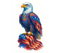 American Eagle Perch/Base - Patriotic Notebook: A Patriotic Notebook for Notes, Goals, and College Reflections