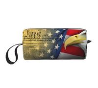 American Eagle Petite trousse de maquillage pour portefeuille, trousse de maquillage de voyage, mini trousse cosmétique pour homme et femme