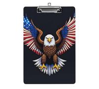 American Eagle Planchette à pince A4 en acrylique pour papier, planificateur d'écriture, organiseur mural de grande capacité