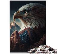 American Eagle USA Art Puzzle Adulte 1000 Puzzle en Bois pour Adultes et Enfants à partir de 12 Ans 50 x 75 cm