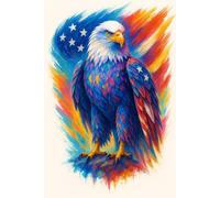 American Eagle Wing Aura - Patriotic Notebook: A Patriotic Notebook for Notes, Journaling, and College Life Reflections