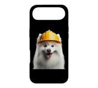 American Eskimo Dog Casque de Chantier Jaune Coque pour iPhone Air