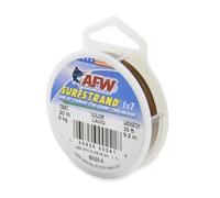 American Fil de pêche Surfstrand Bare 1 x 7 Acier Inoxydable Chef de Fil, Camo Brown