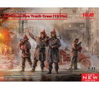 American Fire Camion Crew (1910s) (100% New Moules ) 1:3 5 Plastic Model Kit Icm