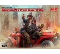 American Fire Camion Crew (1910s) (2 Figurines) 1:24 Plastique Model Kit Icm