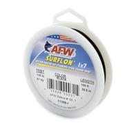 American Fishing Wire Fil de Plomb en Acier Inoxydable 1 x 7, revêtement en Nylon, Noir, Test de 61,2 kg, 30 m