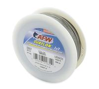 American Fishing Wire Surflon, Fil de Ligne en Acier Inoxydable 1x7 avec revêtement en Nylon, Test de 40,8 kg, diamètre de 0,91 cm, Brillant, 304,8 m