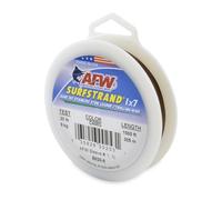 American Fishing Wire Surfstrand Bare Ligne de Bas de Ligne en Acier Inoxydable pour Eau salée - Test de 9 kg - 147,4 kg - Motif Camouflage - 9 m, 91 m, 182,9 m et 0,3 m de Long - 1 x 7 cm