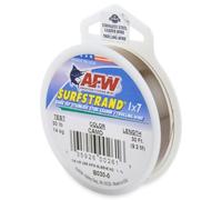 American Fishing Wire Surfstrand Bare Ligne de Bas de Ligne en Acier Inoxydable pour Eau salée - Test de 9 kg - 147,4 kg - Motif Camouflage - 9 m, 91 m, 182,9 m et 0,3 m de Long - 1 x 7 cm