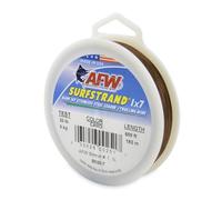 American Fishing Wire Surfstrand Bare Ligne de Bas de Ligne en Acier Inoxydable pour Eau salée - Test de 9 kg - 147,4 kg - Motif Camouflage - 9 m, 91 m, 182,9 m et 0,3 m de Long - 1 x 7 cm