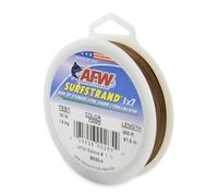 American Fishing Wire Surfstrand Fil d'amorce Nu en Acier Inoxydable de 1 x 7, Test de 13,6 kg, diamètre de 0 cm, Camouflage, 91,4 m